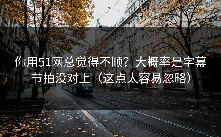 你用51网总觉得不顺？大概率是字幕节拍没对上（这点太容易忽略）